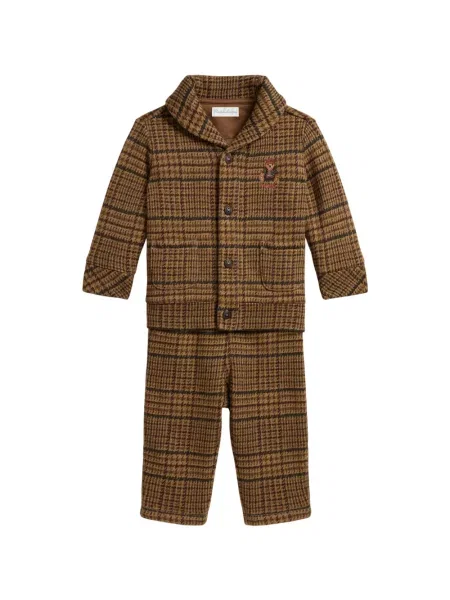 Dětské polotričko Polo Ralph Lauren hnědé