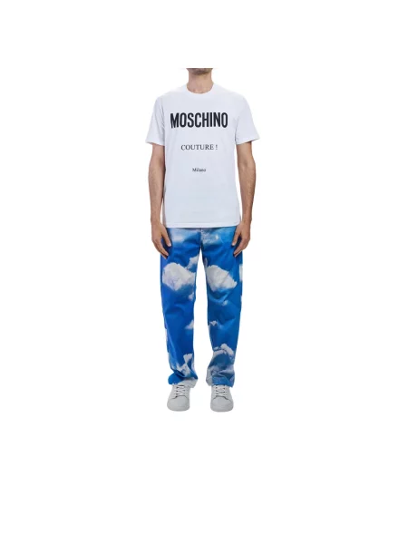 Koszulka Moschino z logo biała