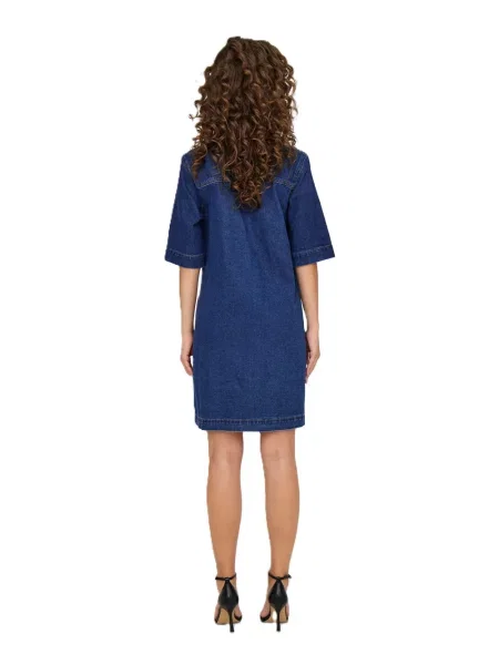 Rochie din denim Only albastru