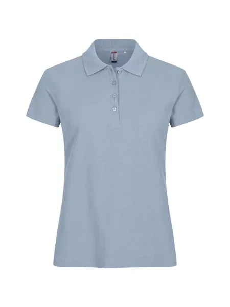 Clique Basic Polo z bawełny wygodne dopasowanie – Soft Blue niebieska