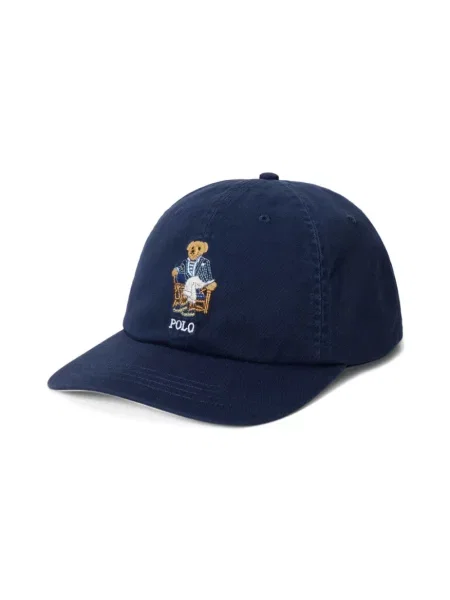Czapka z daszkiem Polo Ralph Lauren z twillu niebieska