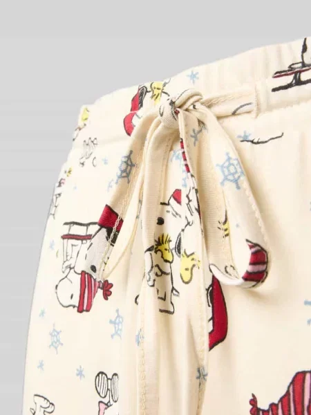 Spodnie od piżamy z czystej bawełny z nadrukiem Peanuts® Jake*s Casual