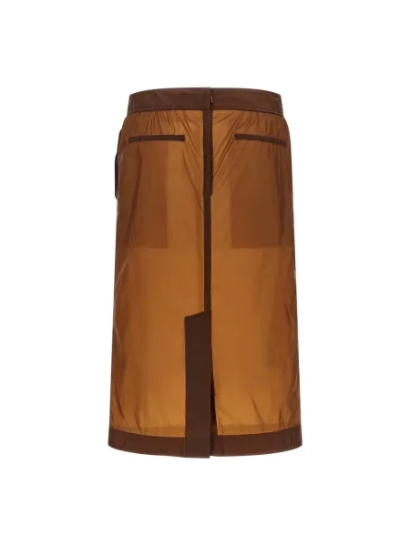 Spódnica ołówkowa Saint Laurent brązowa
