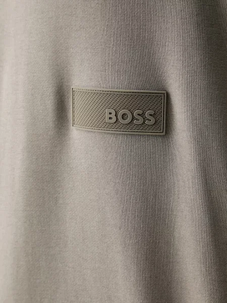 Свитер Boss Green с капюшоном зеленый