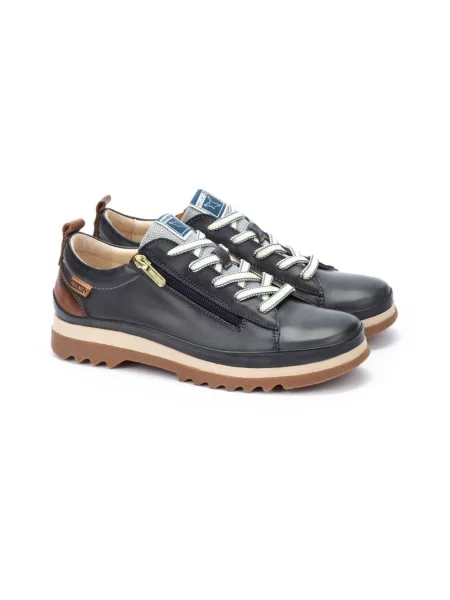 Sneakersy Pikolinos koronkowe niebieskie