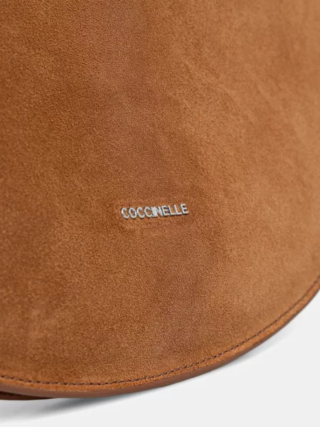 Замшева сумочка Coccinelle COCCINELLESUNUP SUEDE E1 QKG 13 01 01 коричневий