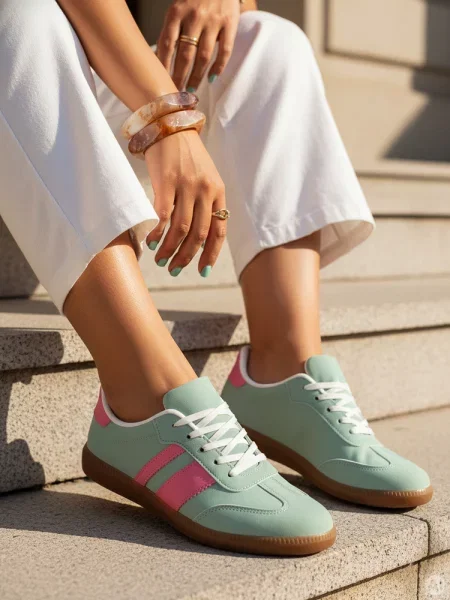 Sportowe sneakersy NISTI Dstreet zielone