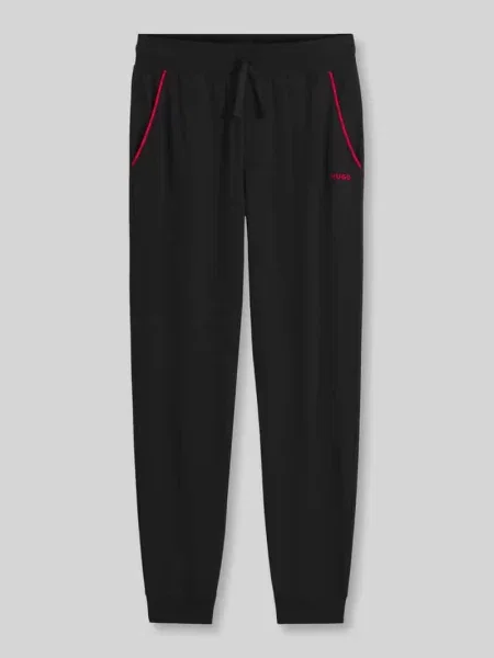 HUGO spodnie lounge z bawełną NOAH PANTS czarne
