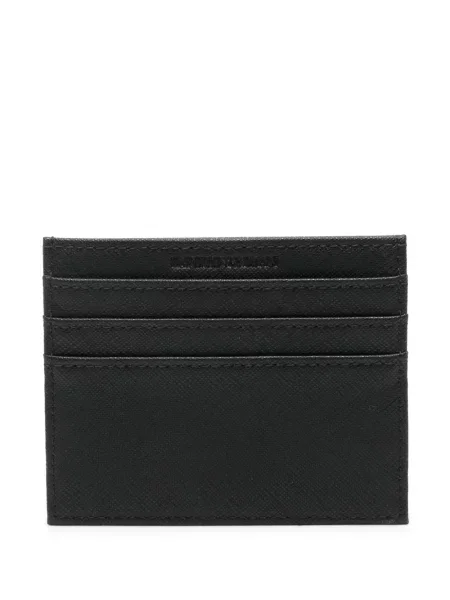 Iš natūralios odos piniginė Emporio Armani juoda