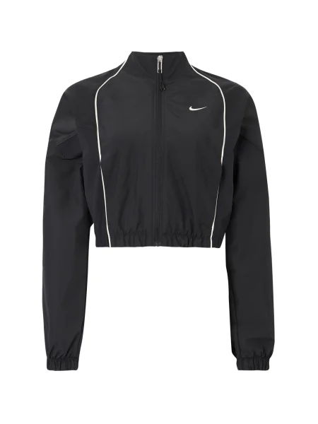 Nike Sportswear Prijelazna jakna SHRUNKEN crna bijela