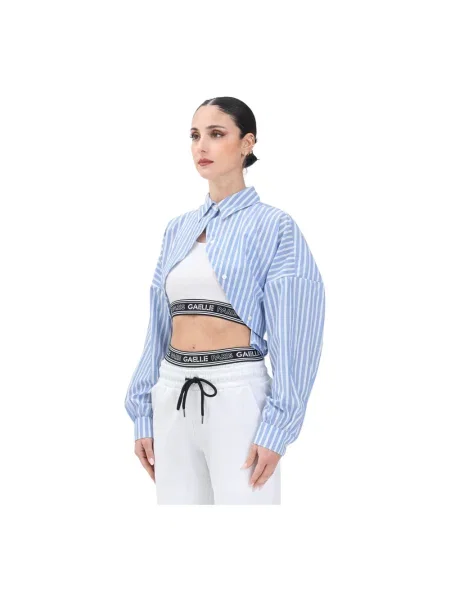 Koszula Gaëlle Paris w paski niebieska