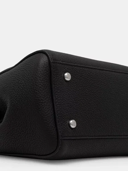 TORY BURCH Bőr bőrönd Eleanor fekete
