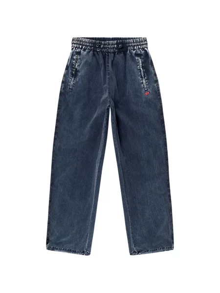 Pantaloni Diesel alergare albastru
