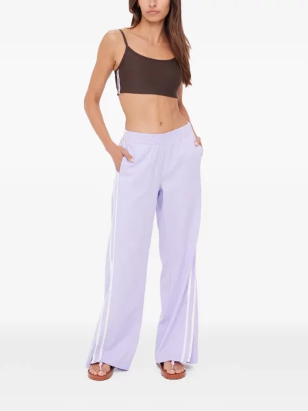 Pantaloni The Upside cu dungi violet