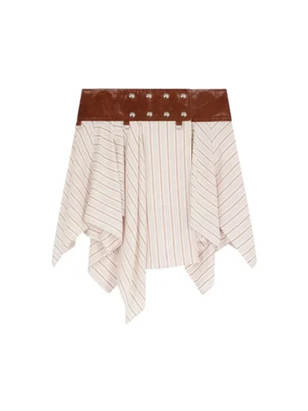 Sukienka Iro w paski beżowa