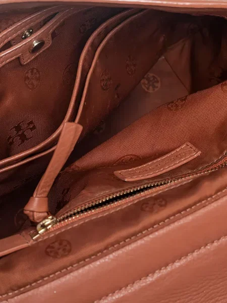 Geanta de piele Tory Burch din piele maro