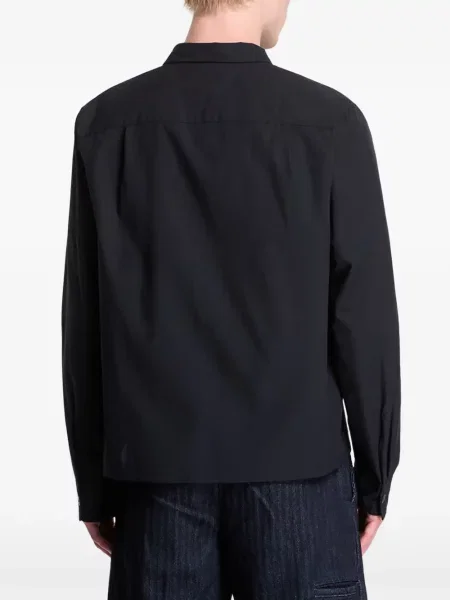 Geacă Fred Perry cu broderie din poplin negru