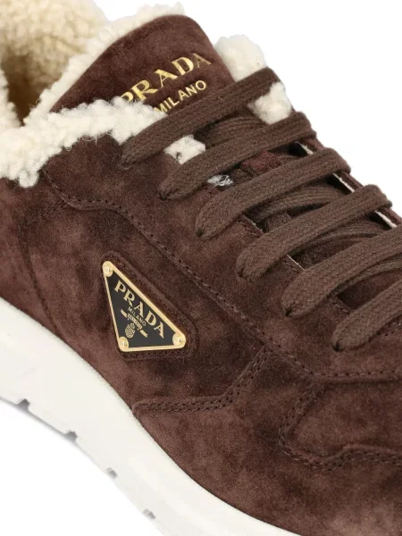 Sneakerși Prada maro