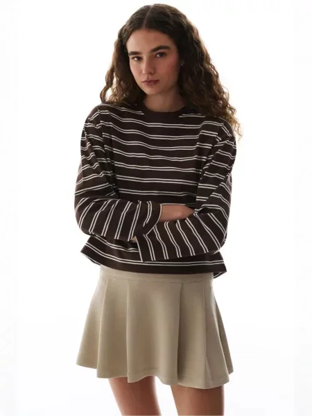Penti Mikina Sweatshirts tmavě hnědá