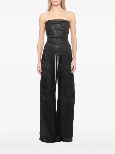 Top Rick Owens fără bretele negru