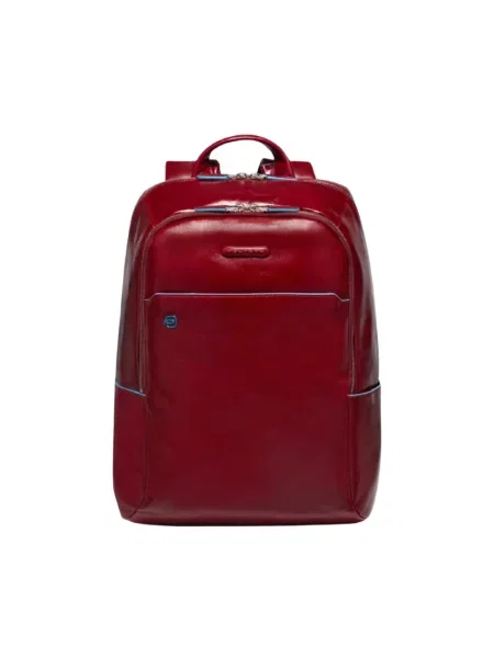 Mała mały torba na laptopa Piquadro skórzana czerwona