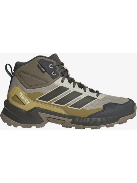 Buty do biegania adidas Terrex Eastrail 3 Mid climaproof beżowy khaki musztardowy czarny
