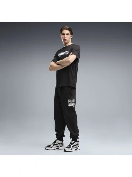 MÄ™skie spodnie dresowe PUMA Sport Logo Play OdzieÅ¼ S czarny
