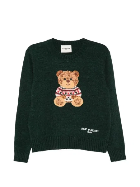 Sweter Rue Madam Paris zielony