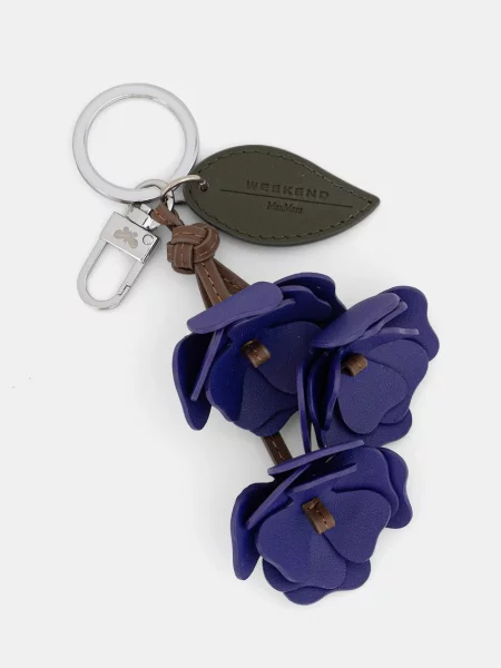 Usnjen obesek za ključe Weekend Max Mara ASARTA vijolična