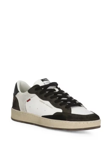 Sneakerși Crime London din piele alb