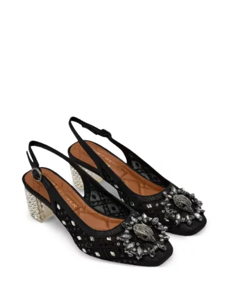 Πουά γοβάκια Kurt Geiger London μαύρο