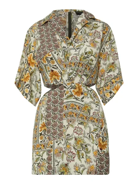 Dorothy Perkins Petite Haljina / kaki / menta / tamno zelena žuta