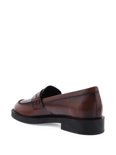 Pantofi loafer Paris Punk cu bretele maro