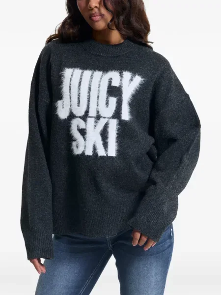 Pulover Juicy Couture cu imagine gri