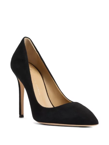Pantofi cu toc Giuseppe Zanotti din piele de căprioară negru