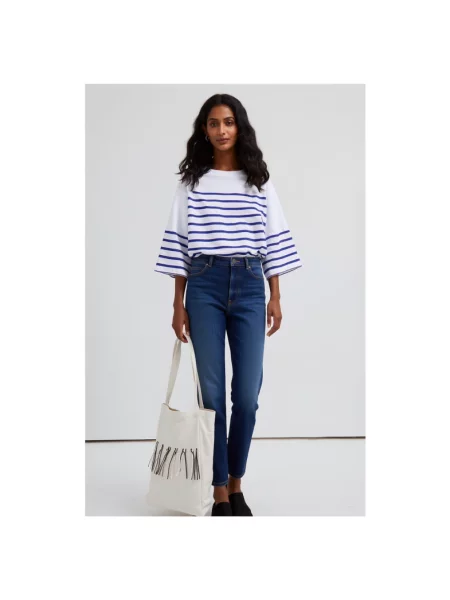 Skinny jeansy skinny Pinko niebieskie