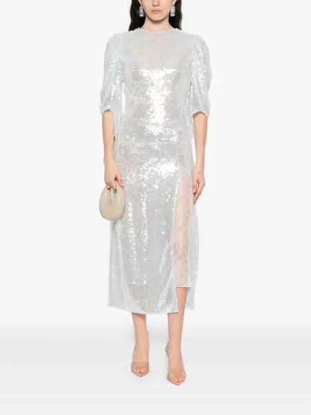 Rochie midi Roberta Einer cu paiete până la genunchi de costum albastru