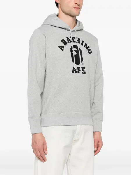 Hanorac cu glugă A Bathing Ape® cu imagine gri