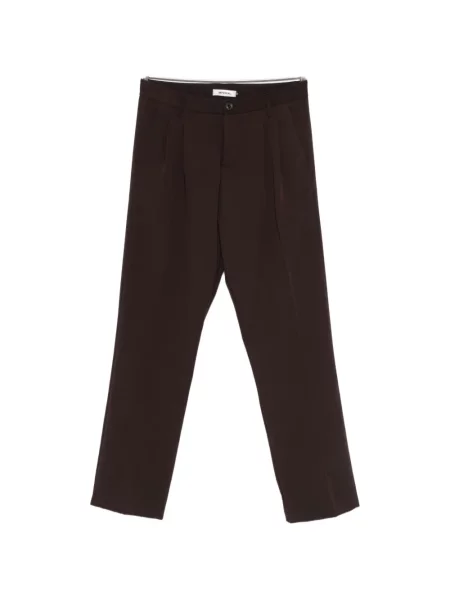 Pantaloni Imperial plisate maro