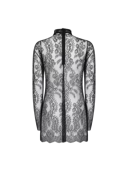 Top Dolce And Gabbana koronkowy czarny