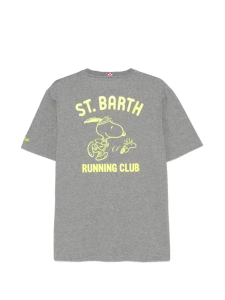 Бягане тениска Mc2 Saint Barth с принт сиво