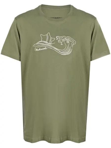 Tricou Maharishi cu broderie verde
