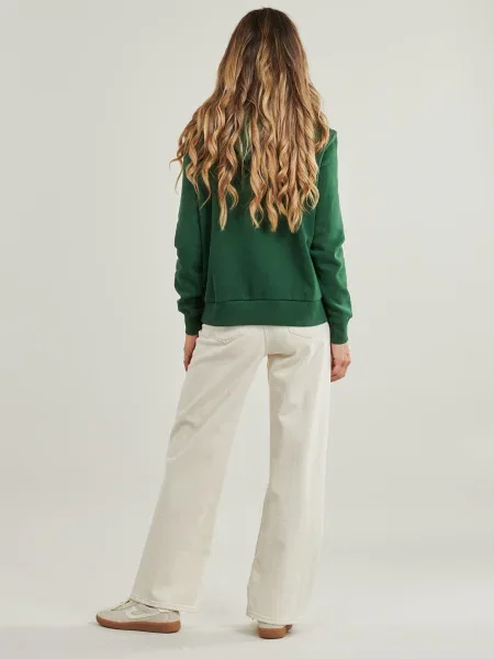 Geacă Only cu glugă verde