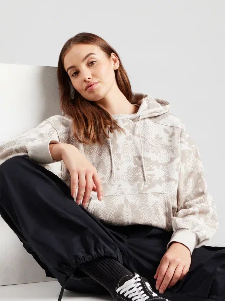 VANS Mikina MTE Kennett tmelová / tmavošedá béžová