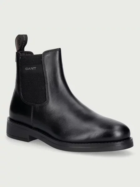 Gant ghete scurte pentru bărbați din piele Prepdale negru