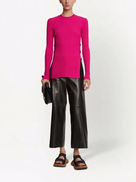 Briaunotas megztinis Proenza Schouler rožinė