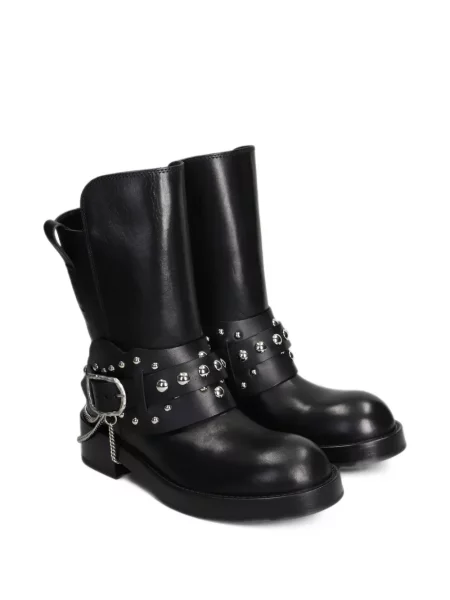 Scurt botine Ann Demeulemeester din piele negru