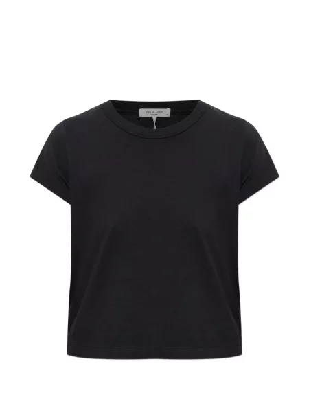 Tricou Rag & Bone cu decolteu rotund negru
