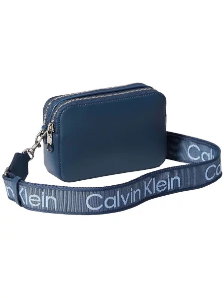 Calvin Klein crossbody kabelka dámska z imitácie kože modrá