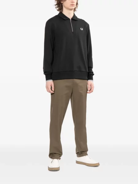 Hanorac Fred Perry cu broderie negru